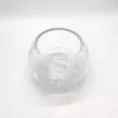 Gyertyatartó, üveg, áttetsző - 14 cm