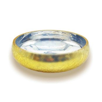 Tál, üveg, arany színezéssel - 24 cm