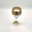 Gyertyatartó szett, 30-35-40 cm - Arany-Áttetsző
