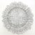 Sunlight ezüst színű, üvegből készült dísztányér, Ø 32 cm