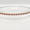 Pearl üvegből készült dísztányér rose gold színű díszítéssel, Ø 32 cm