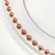 Pearl üvegből készült dísztányér rose gold színű díszítéssel, Ø 32 cm