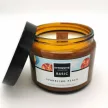 Illatgyertya, Intense Collection Sparkling Peach szójagyertya fa kanóccal, 390 g