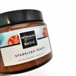Illatgyertya, Intense Collection Sparkling Peach szójagyertya fa kanóccal, 390 g