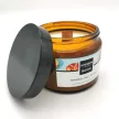 Illatgyertya, Intense Collection Sparkling Peach szójagyertya fa kanóccal, 390 g