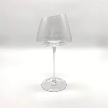 Borospohár szett, 6 db, kristály, aszimmetrikus - 720 ml