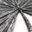 Dandelion ezüst színű fém fali dísz, 74x3x75 cm