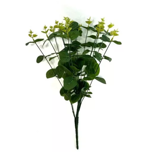 45 cm hosszú, sötétzöld mű eukaliptusz