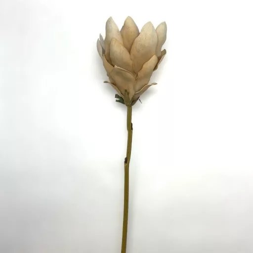 Fehér színű szálas művirág, 62 cm