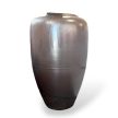 Kerámia váza, 40x40x120 cm - Bronz színezéssel