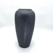 Kerámia váza, 16x31 cm - Szürke, ezüstös csillogással