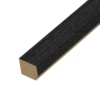   Záróelem akusztikus falpanelhez, MDF, 300x2,8 cm - Darkwood Graphite