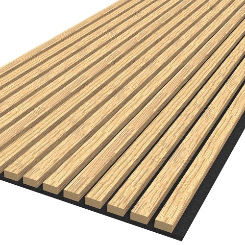 Akusztikus falpanel, MDF, 300x60 cm - Pure Oak