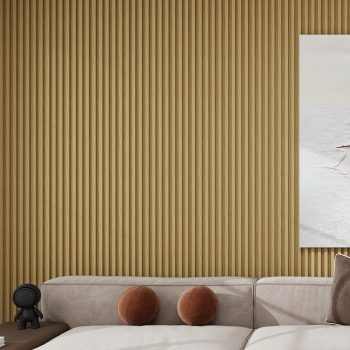 Lamella, fa hatású, WPC, 280x17 cm - Honey Oak