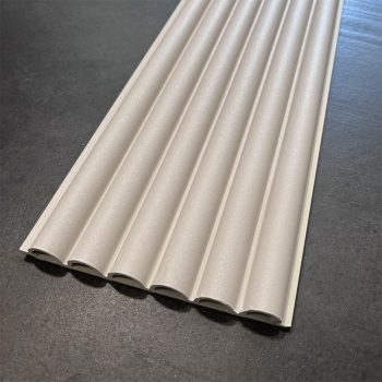   Lamella, hullámos felülettel, WPC, 290x16 cm - Sparkly Beige