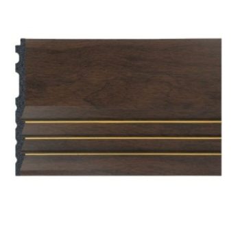   Lamella mintadarab, arany színű díszítéssel, PVC, 25 x 16 cm - Sötét mogyoró