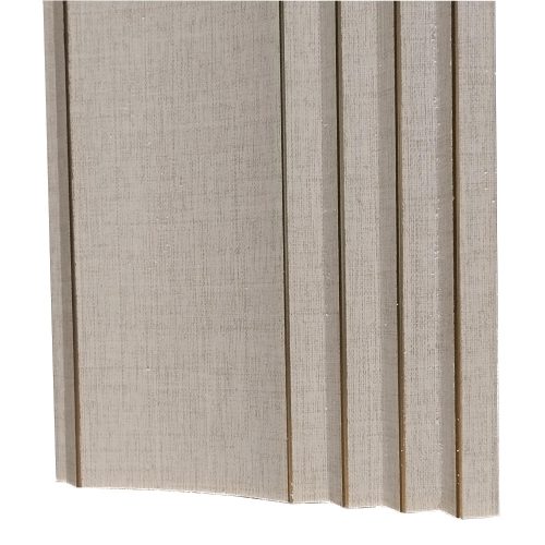 Lamella, hullámos felülettel, WPC, 290x12 cm - Pale Linen