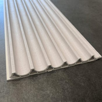 Lamella, hullámos felülettel, WPC, 290x16 cm - Linen Beige