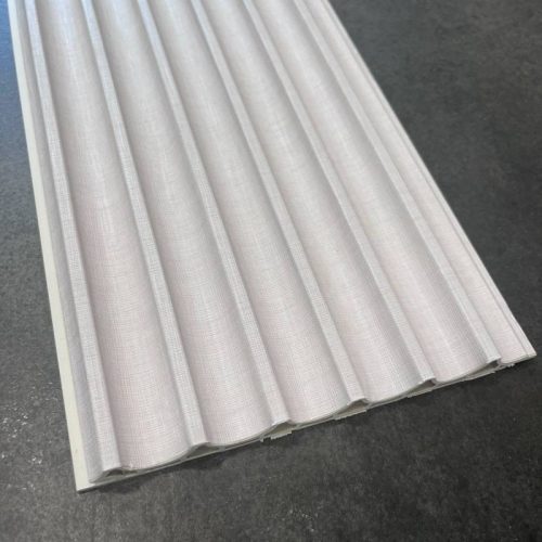 Lamella, hullámos felülettel, WPC, 290x16 cm - Linen Beige
