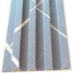 Lamella, márvány hatású, WPC, 280x15 cm - Szürke és Arany
