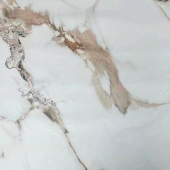   Falpanel mintadarab, márvány mintával, PVC, 30 x 20 cm - Fehér és Bézs