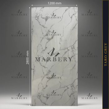 Falpanel, márvány mintával, PVC, 280x120 cm - Taro Grey