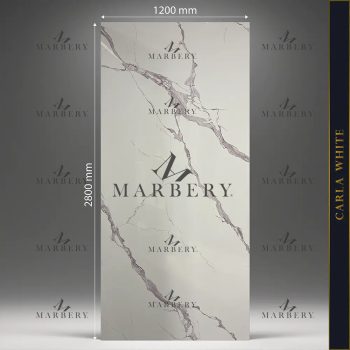 Falpanel, márvány mintával, PVC, 240x120 cm - Carla White