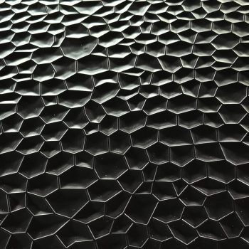 Falpanel, dombornyomott, PVC, 280x120 cm - Black Metal