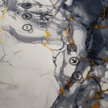 Falpanel, márvány mintával, PVC, 280x120 cm - Blue Aurum