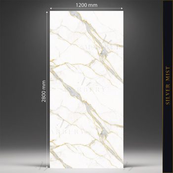   Falpanel, márvány mintával, PVC, 280x120 cm - Golden Stream