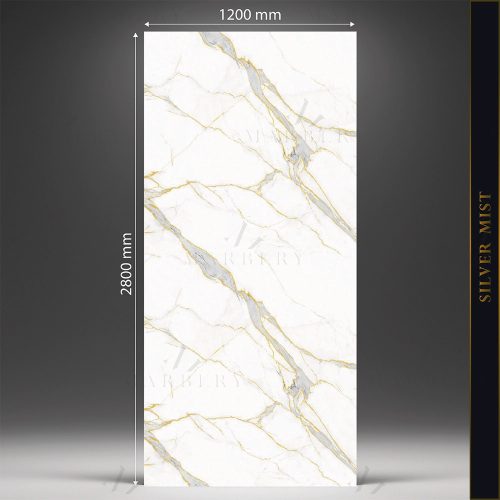 Falpanel, márvány mintával, PVC, 280x120 cm - Golden Stream