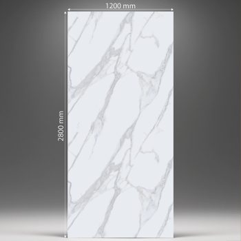 Falpanel, márvány mintával, PVC, 280x120 cm - Silver Mist