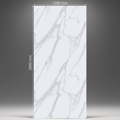 Falpanel, márvány mintával, PVC, 280x120 cm - Silver Mist