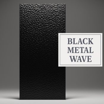   Falpanel, fém hatású, bambuszrost, 280x120 cm - Black Metal Wave