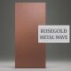 Falpanel, fém hatású, bambuszrost, 280x120 cm - Rosegold Metal Wave