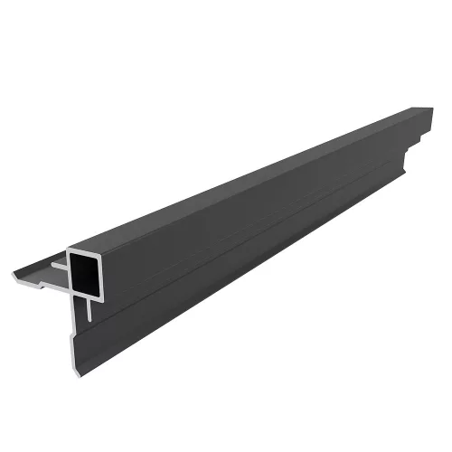 Alumínium külső sarokprofil 8 mm falpanelhez,  8x2800 mm - Fekete