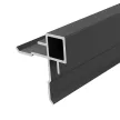 Alumínium külső sarokprofil 8 mm falpanelhez,  8x2800 mm - Fekete