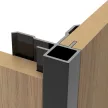 Alumínium külső sarokprofil 8 mm falpanelhez,  8x2800 mm - Fekete