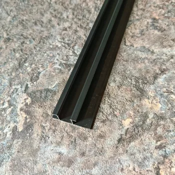   LED profil, süllyeszthető, alumínium, 30.3x9.5x2800 mm - Fekete