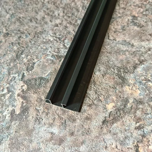 LED profil, süllyeszthető, alumínium, 30.3x9.5x2800 mm - Fekete