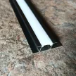 LED profil, süllyeszthető, alumínium, 30.3x9.5x2800 mm - Fekete