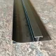 Alumínium szegély 3-8 mm falpanelhez,  LED szalagos rejtett világításhoz, 2800 mm - Fekete