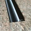 Szegély, LED szalagos rejtett világításhoz, alumínium, 54.8x11.5x2800 mm - Fekete