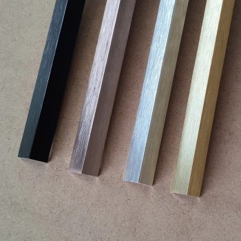 L-sarokprofil, alumínium, 10x10x3000 mm - Ezüst