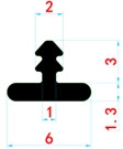 T-toldóprofil, alumínium, 3000 mm, 8 mm-es falpanelhez - Arany