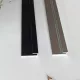 Alumínium U-profil 3-3,3 mm falpanelhez, 3000 mm - Ezüst