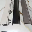 Szegély, lábazati, alumínium, 60x2500 mm - Fekete