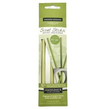 Citromfű és koriander illatú pálcák illóolajokkal, 3 db, 20 cm