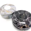 Illatgyertya, márvány mintás fém dobozban, 470 g, Black Diamond