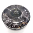 Illatgyertya, márvány mintás fém dobozban, 470 g, Black Diamond